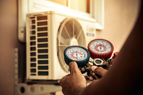 Professional Air Conditioning Service technician working in San Bernardino, CA